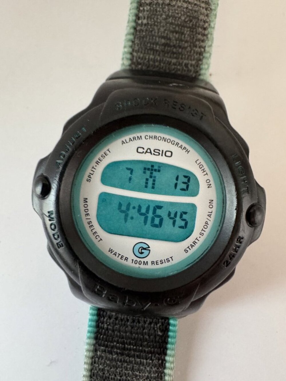 Casio Baby G BG-202 Watch Dancing Stick Figure Y2K Vintage With New Battery